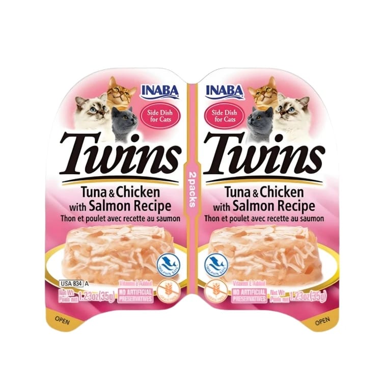 Inaba Twins Wet Food with Tuna and Chicken with Salmon