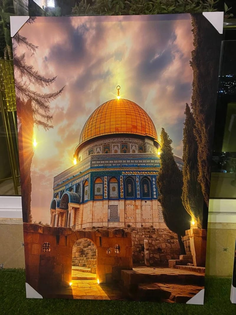 برواز مضيء ( القدس 2 ) مقاس (90*60)