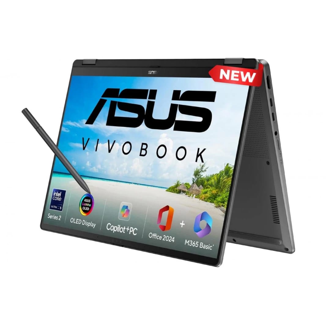 ASUS Vivobook 14 Flip (2025) Intel Core Ultra 5 226V, Intel Arc Graphics up to 40TOPS 14.0-inch Touch OLED WUXGA (1920 x 1200) - Windows 11 Home