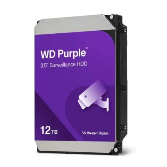 محرك الأقراص الصلب WD Purple سعة 12 تيرابايت للمراقبة