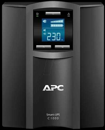 أداة الطاقة غير المنقطعة الذكية APC 1500VA بشاشة LCD بقدرة 230 فولت SMC1500I