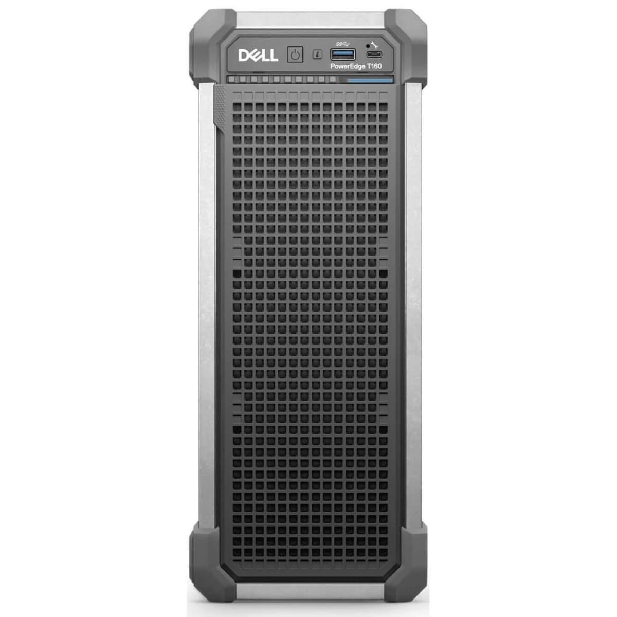 خادم البرج Dell PowerEdge T160، إنتل زيون E-2414 حتى 4.5 جيجاهرتز، ذاكرة DDR5 16 جيجابايت، 2 تيرابايت 7.2K 3.5 HDD مع PSU برونزي 300 واط (ضمان 3 سنوات)