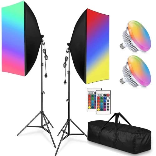RGB Softbox Lighting Kit Camera Jo Kit 15
