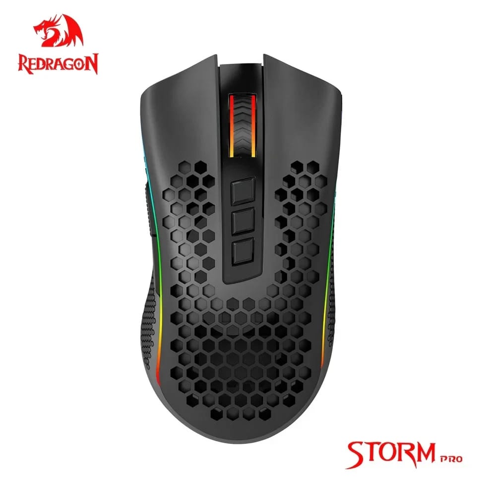 ماوس الألعاب وايرلس ريددراغون ستورم برو M808-KS RGB USB 2.4G
