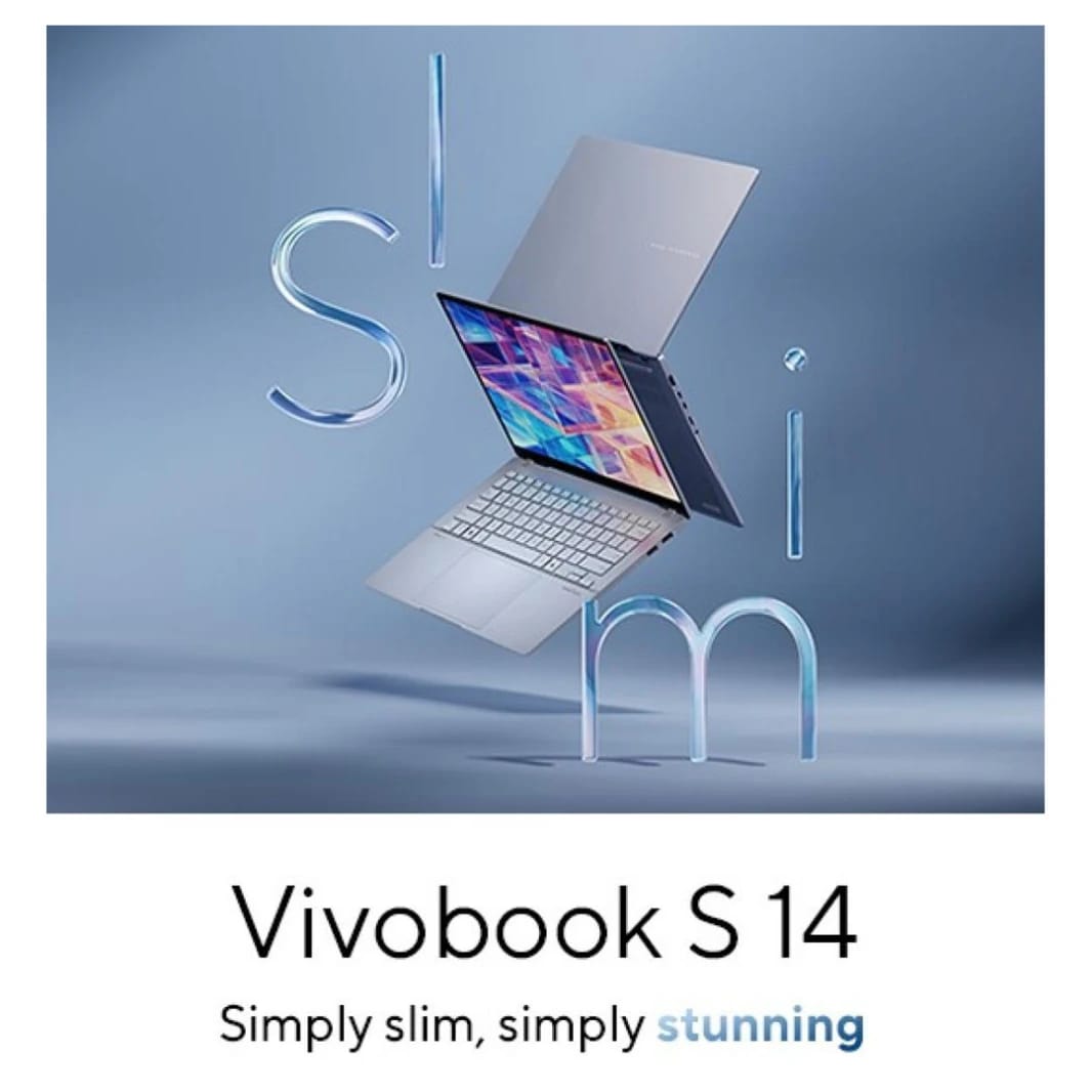 لابتوب ASUS Vivobook S14 OLED - إنتل كور ألترا 7 256V، 16GB LPDDR5X، 1TB SSD، شاشة OLED 3K 14 بوصة، 120Hz، ويندوز 11 هوم