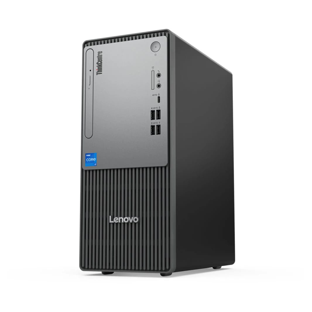 لينوفو ثينك سنتر نيو 50 تي الجيل الخامس سطح المكتب - إنتل كور i5-14400، 8 جيجابايت DDR5، 512 جيجابايت SSD