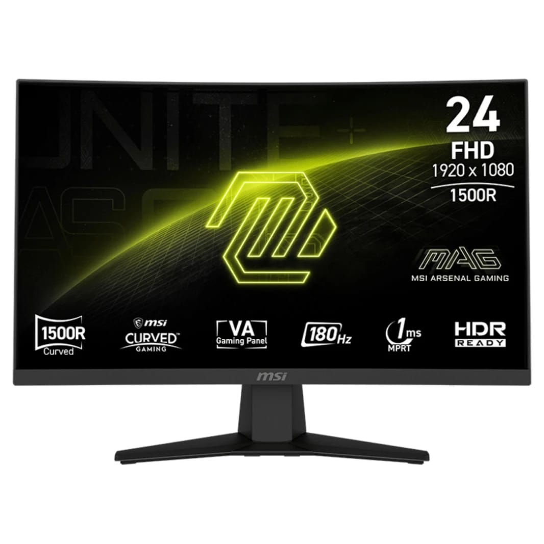 شاشة الألعاب المنحنية MSI MAG 244C 23.6 بوصة - 180 هرتز - FHD