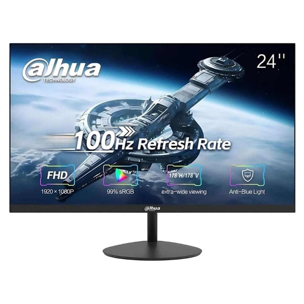 شاشة داهوا LM24-A200Y بحجم 23.8 بوصة ودقة FHD – تردد 100 هرتز
