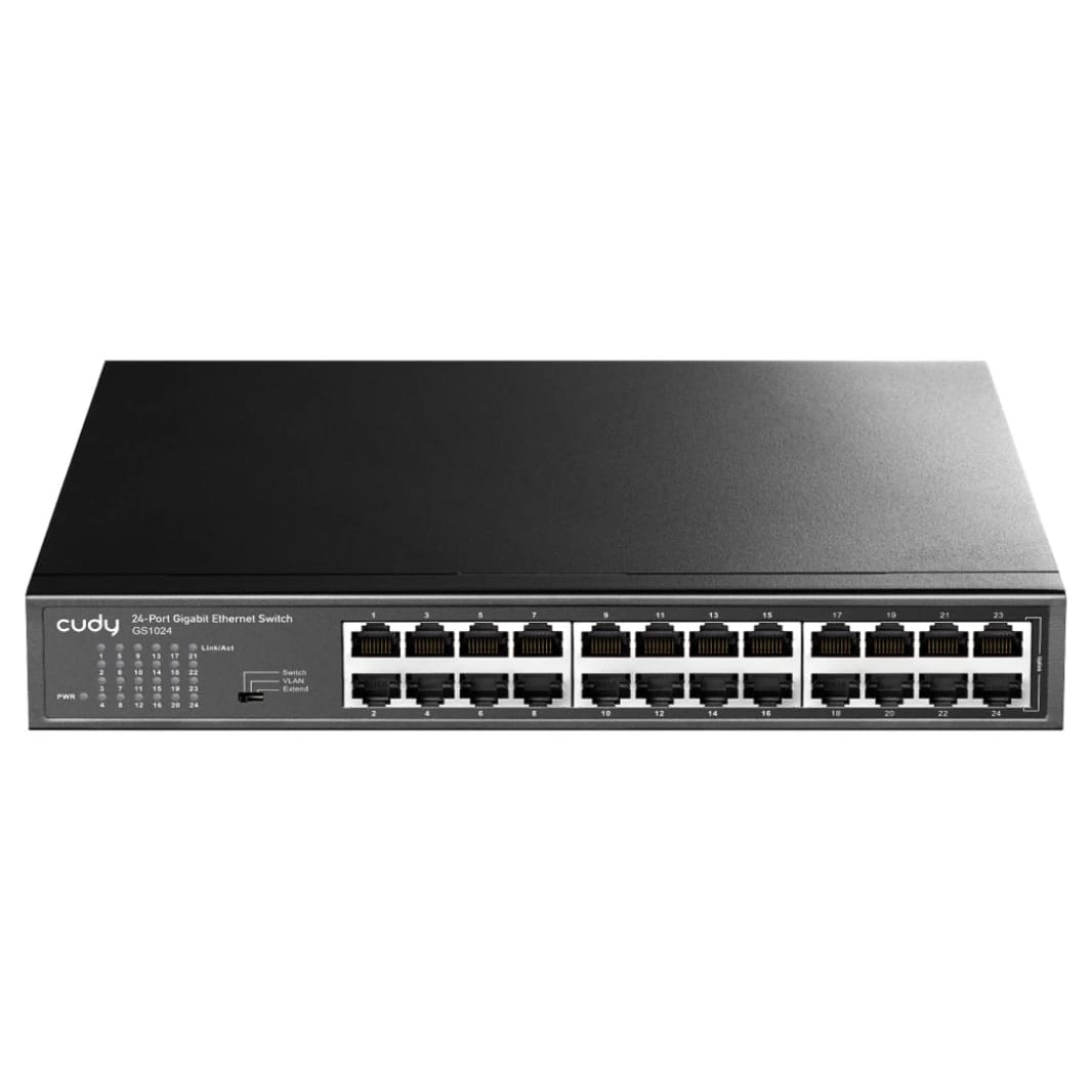 محول كودي GS1024 بـ 24 منفذ جيجابت غير مدار