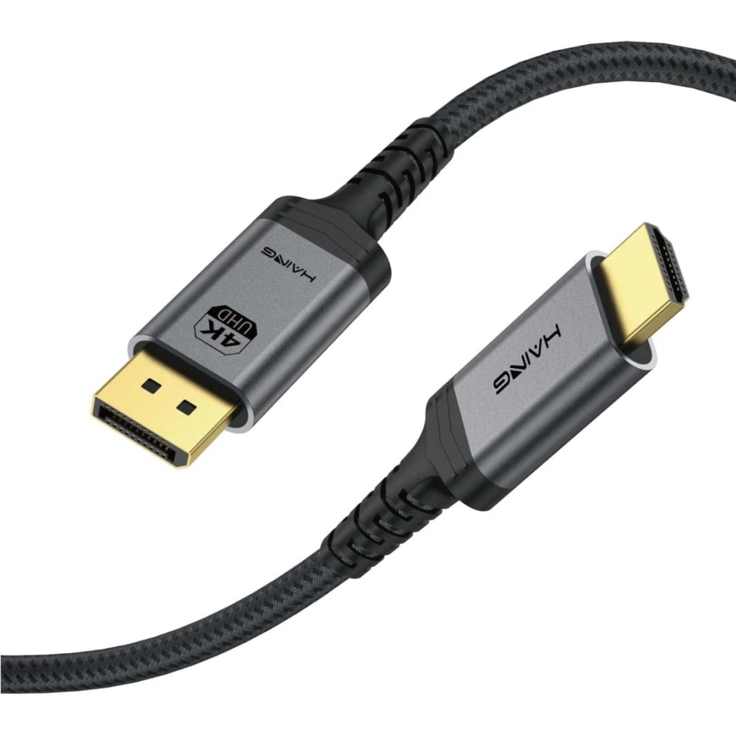 HAING HI-2057-DHC Display Port to HDMI 4K Cable 1.8M