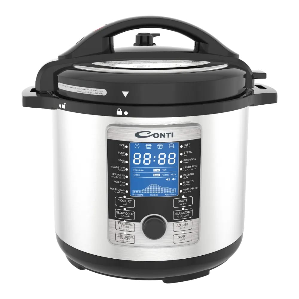 Conti Pressure Cooker 8L 1200W Stainless Steel