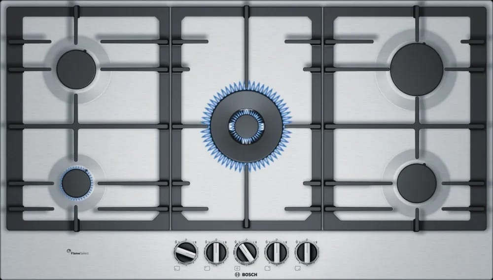 بوتاجاز غاز بوش 90 سم ستانلس ستيل سلسلة 6