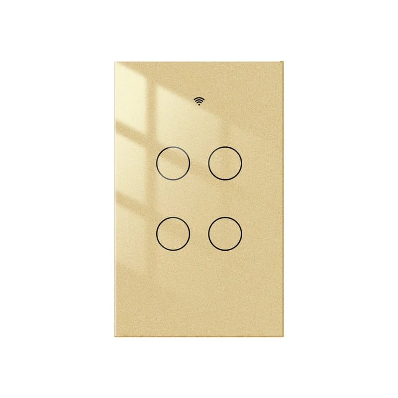 مفتاح ذكي MOES 4 فتحات أمريكي - G2Black (WRS-US4-GD-MS)