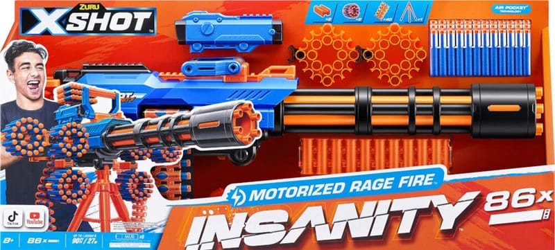 Zuru X Shot Insanity Motorized Rage Fire