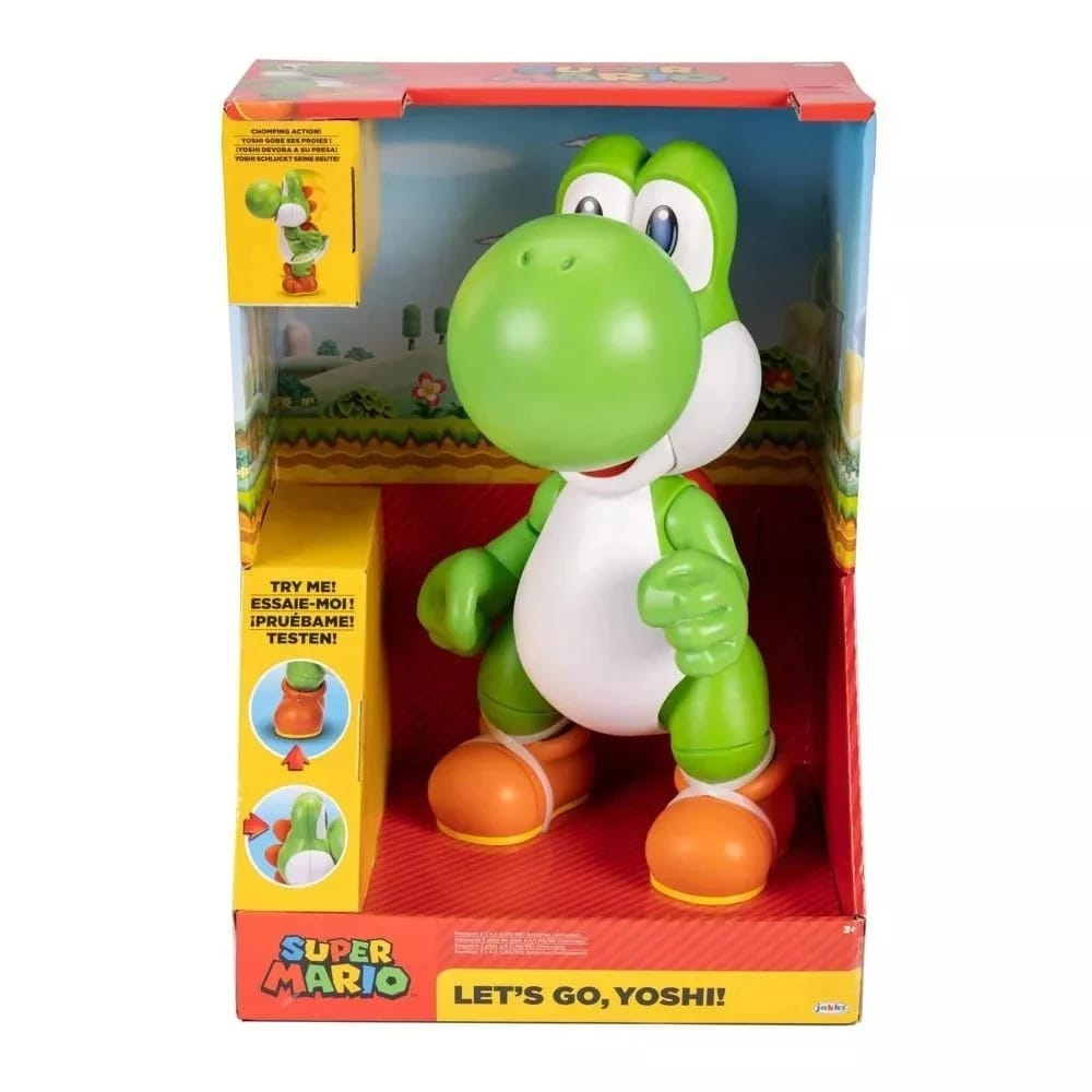 Nintendo Super Mario Let's Go, Yoshi! Figure- 30cm