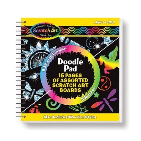 Melissa & Doug Rainbow Mini Scratch Art Notes Box