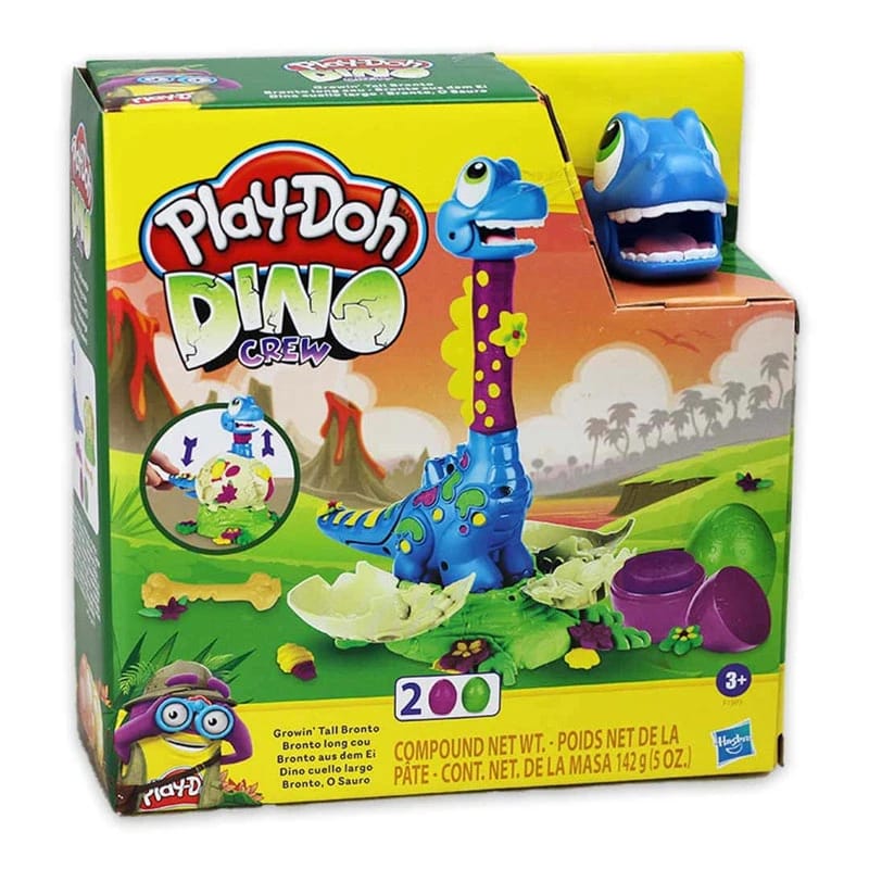 Hasbro Playdoh Dino Crew Growin' Tall Bronto Toy Dinosaur