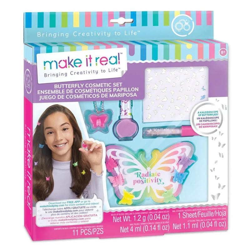 Make It Real Butterfly Cosmetic Set