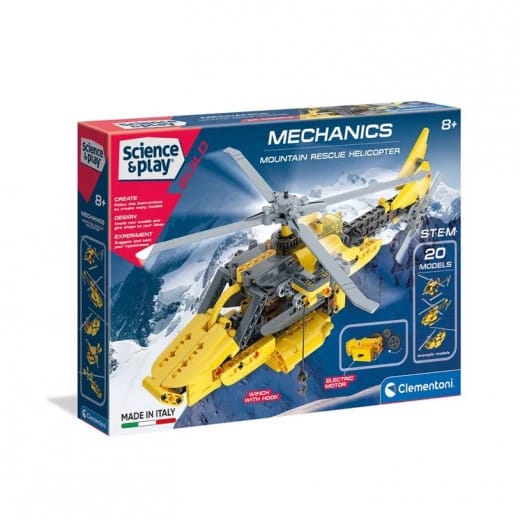 Clementoni Science Mechanics Mountain Rescue Helicopter 31x45x7 cm