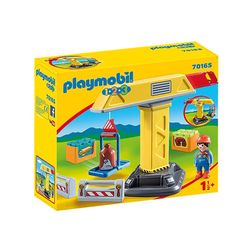 Playmobil 1.2.3 Construction Crane