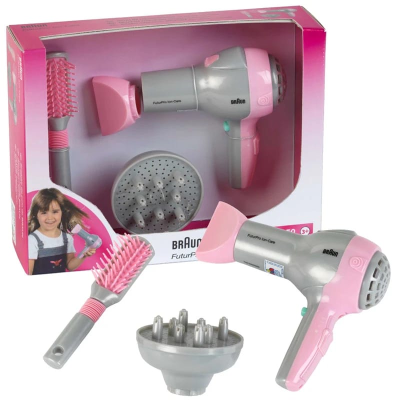 Braun Hair Dryer with Diffuser and Klein Children's Brush