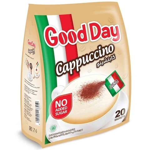 Good Day Instant Coffee Cappuccino No Added Sugar 13g 20 Packets