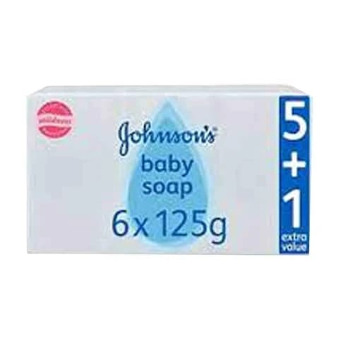 Johnson's Baby Soap Regular 125 Gram 6 Pieces
