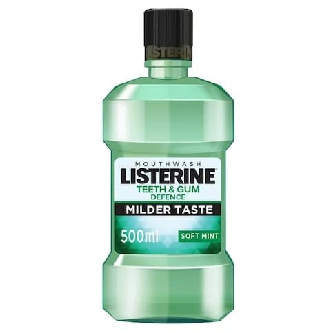Listerine Mouthwash Teeth & Gum Defense Soft Mint 500 ml