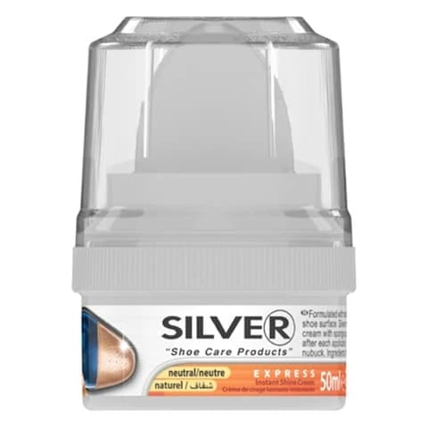 Silver Shoe Polish Cream Neutral 75 Ml