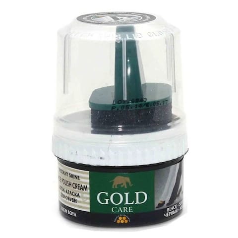 GoldCare Cream Black With Sponge 50 Ml