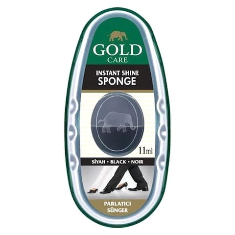 GoldCare Shoe Sponge Instant Shine Black