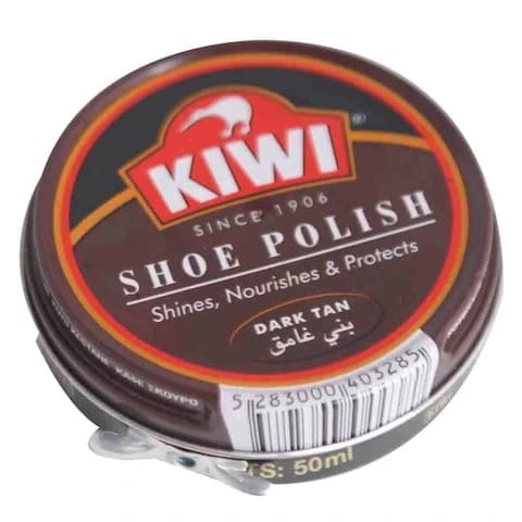Kiwi Shoes Polish Dark Tan 50 Ml