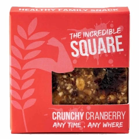 The Incredible Oat Cranberry Square 35 Gram