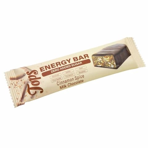 Tops Energy Chocolate Bar Cinnamon Milk No Sugar 50 Gram