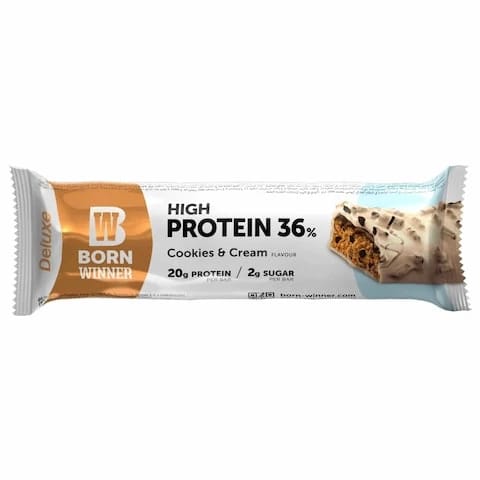 Born Winner Protein Bar Cookies And Cream 55 Gram
