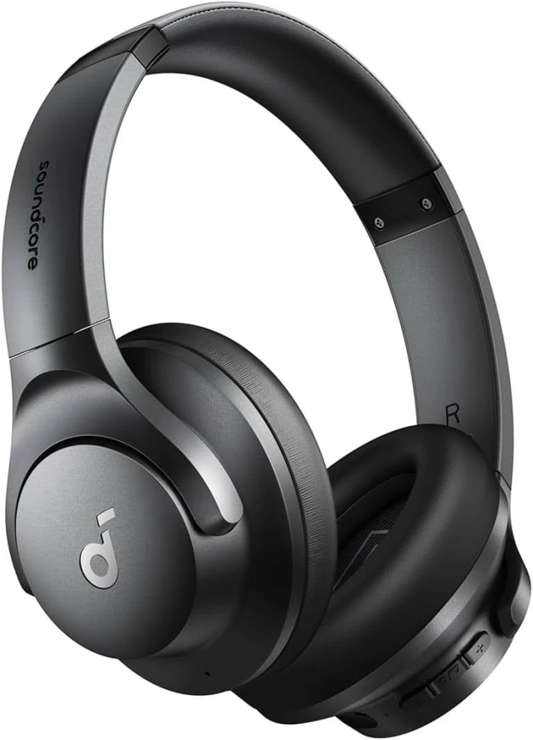 Anker – Headsets – Wireless – Soundcore Q20i Wireless Active Noise Cancelling Headset – Black