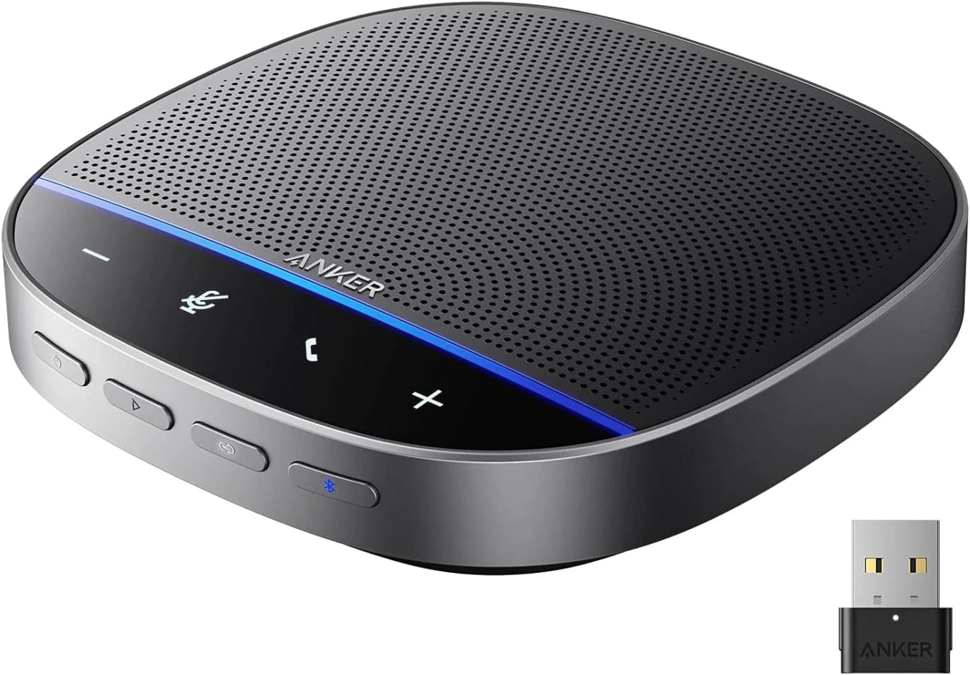 Anker – Wireless Speakers – PowerConf S500 Bluetooth Speakerphone with Certifications for Zoom Rooms and Google Meet