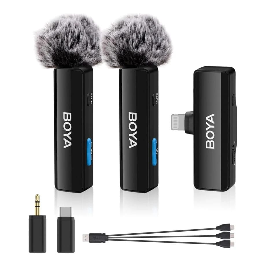 Boya BOYALINK A2 Wireless Dual Mic System for Smartphones and Cameras