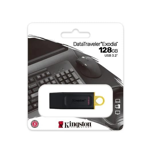 Kingston – Flash Drives – DTX USB 128GB Flash Drive Data Traveler Exodia 128GB USB 3.2