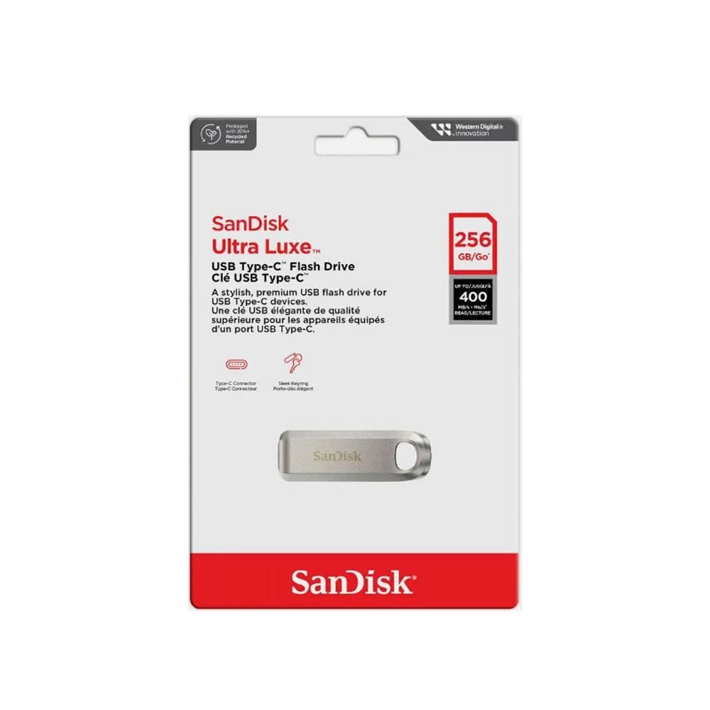 SanDisk Ultra Luxe 256GB USB-C Flash Drive 400MB/s