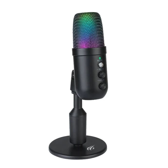 Havit – Microphones – HAVIT GK51 Recording Live Microphone with RGB Lighting Effect