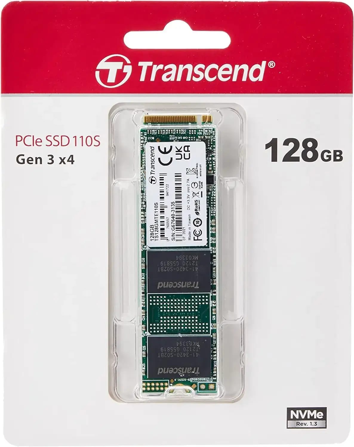 Transcend 128GB PCle SSD 110S