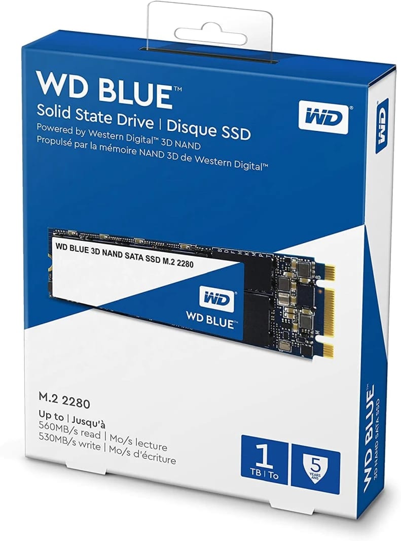 WD Blue 1TB NVMe M.2 2280 3D NAND SSD