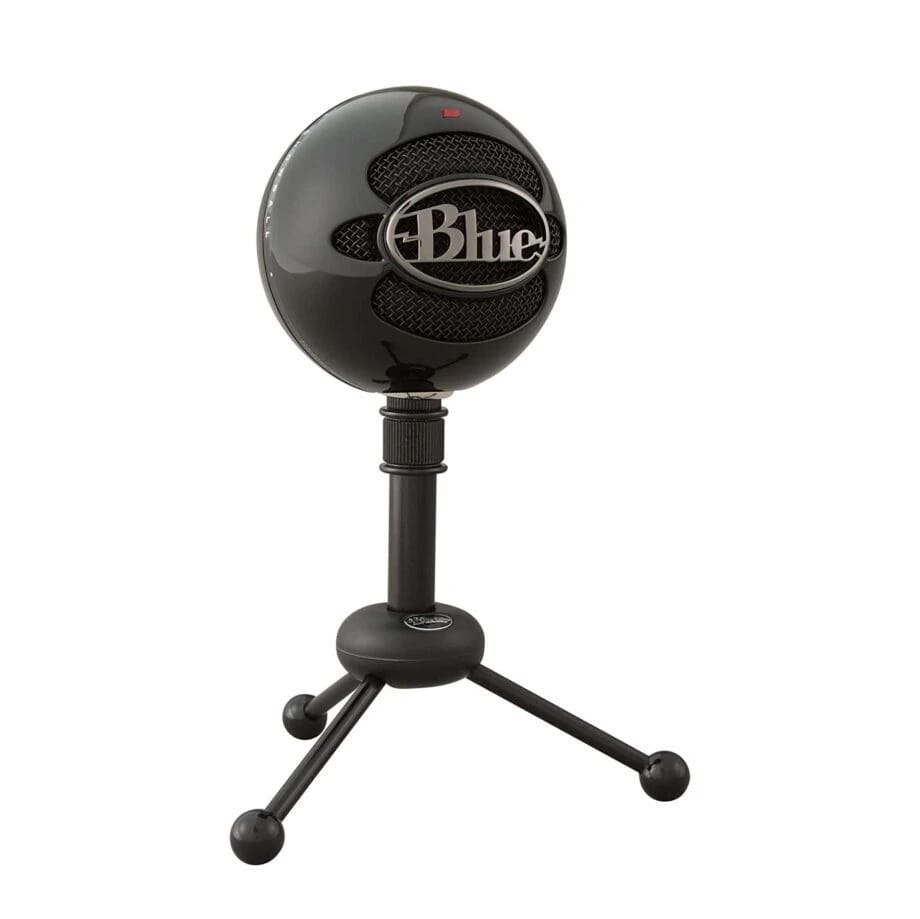 Logitech – Microphones – Blue Snowball USB Microphone – Black