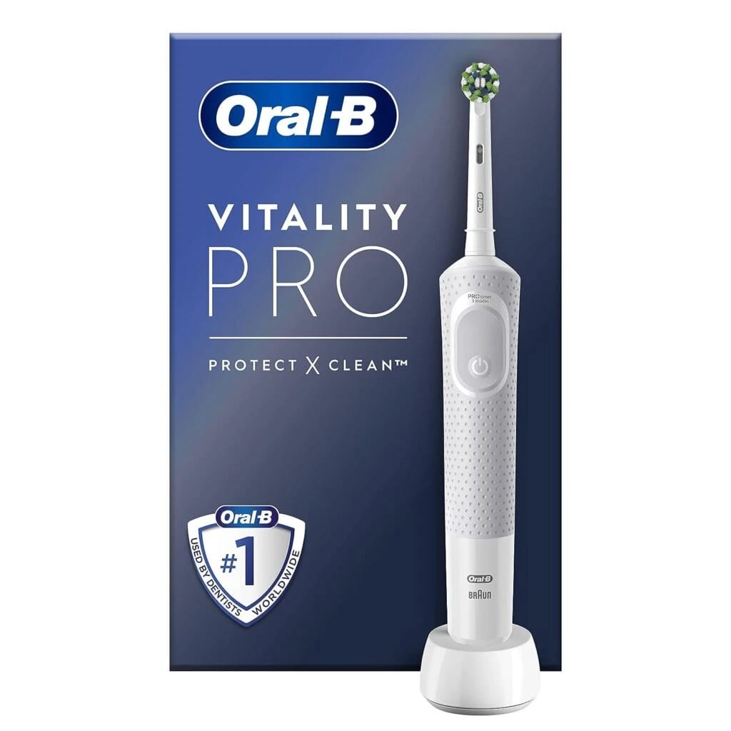 Oral-B – Toothbrushes – Oral-B by Braun Vitality Pro Electric Toothbrush with 3 Brushing Modes – White