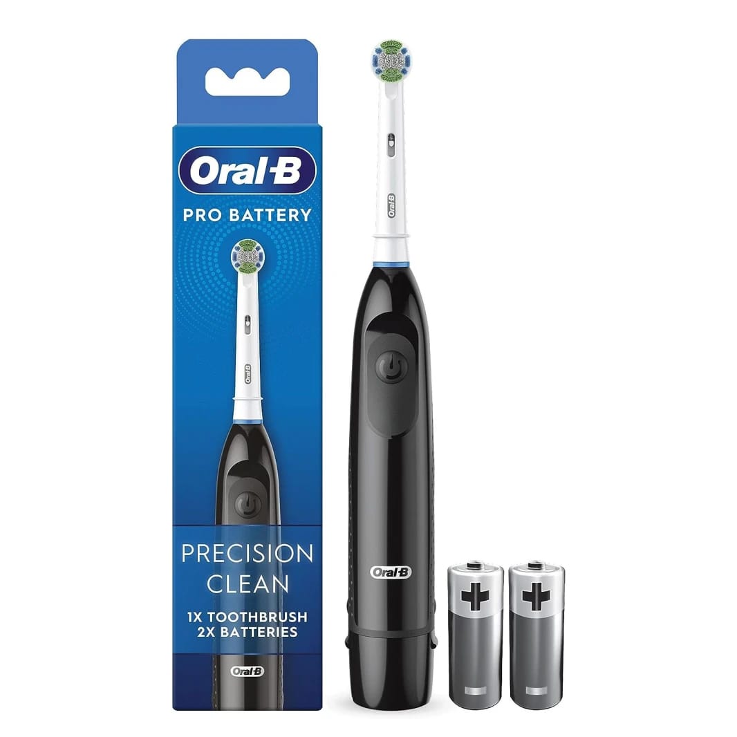 Oral-B – Toothbrushes – Oral-B Pro Battery Electric Toothbrush (2 Batteries Included) – Black