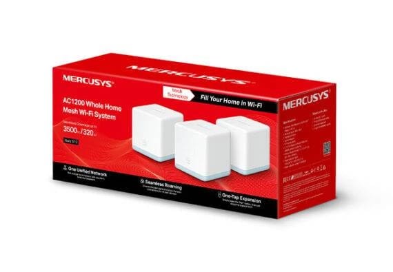 Mercusys – Mesh Systems – MERCUSYS MESH WIFI HALO S12 – 3 PACK