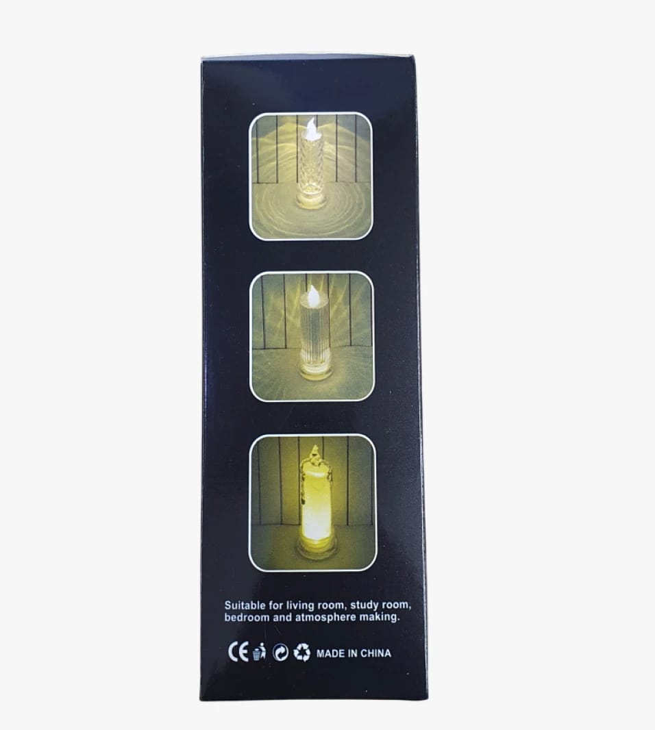مصباح شمعة LED أنيق ومبتكر لغرف المعيشة والدراسة والمناسب لأجواء الضيافة والراحة والرفاهية