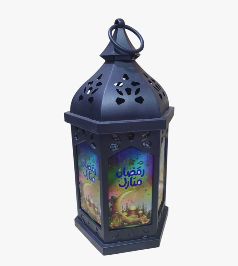 فانوس رمضان متألق للمنزل والديكور بتصميم إسلامي جذاب يضفي مزيدًا من الأجواء الدافئة والاحتفالية لشهر رمضان المبارك.
