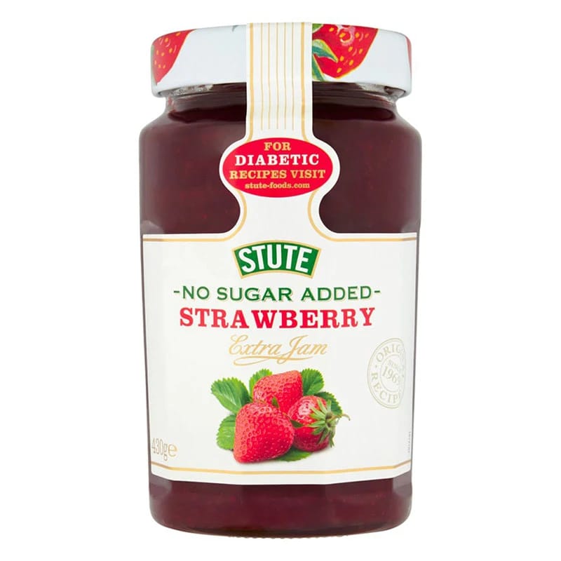 Stute No Sugar Added Strawberry Extra Jam 430g